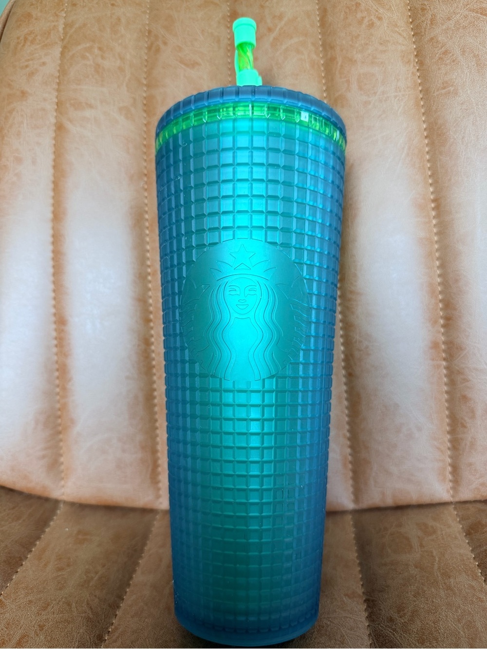 Starbucks Mountain Dew Green (Soft Touch Grid) 24 oz Venti Tumbler- Winter ‘22